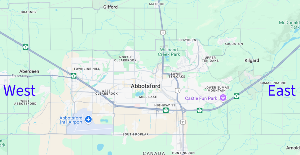 Map of Abbotsford