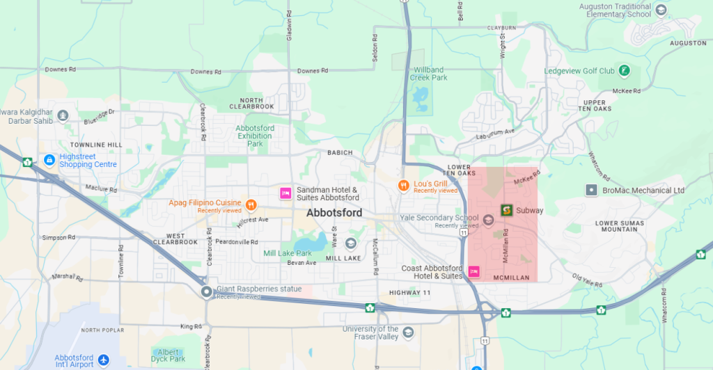 Mcmillan Abbotsford Map