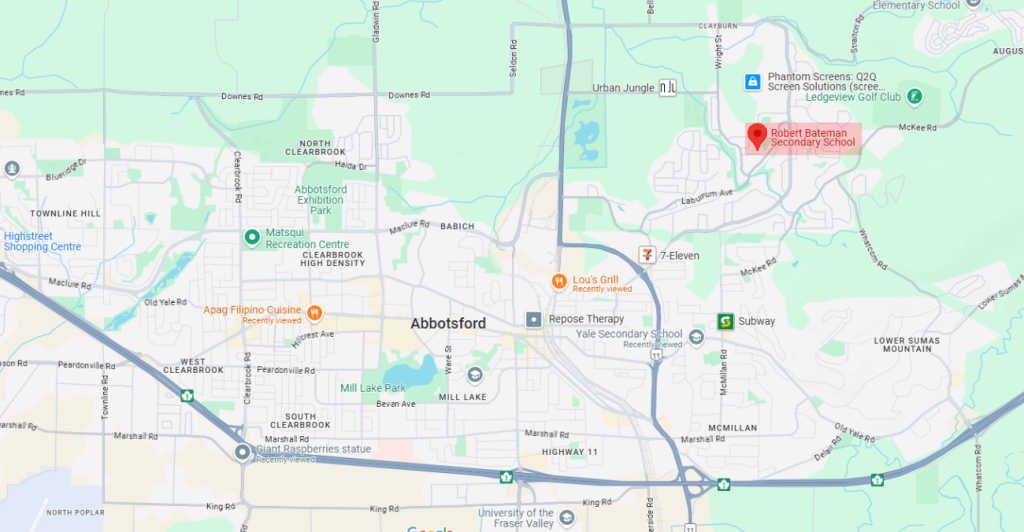 robert bateman secondary map 